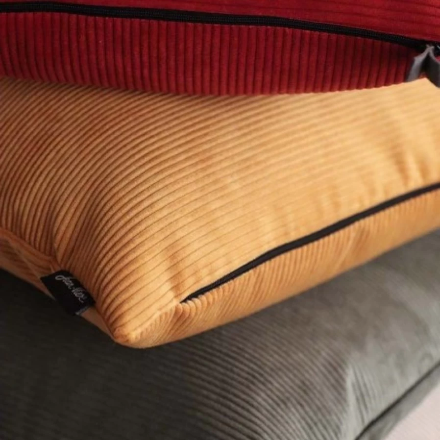 JEAN-VIER Green Cushion Cover - Soft, Durable, and Stylish Decorative Pillow Case for Home Decor