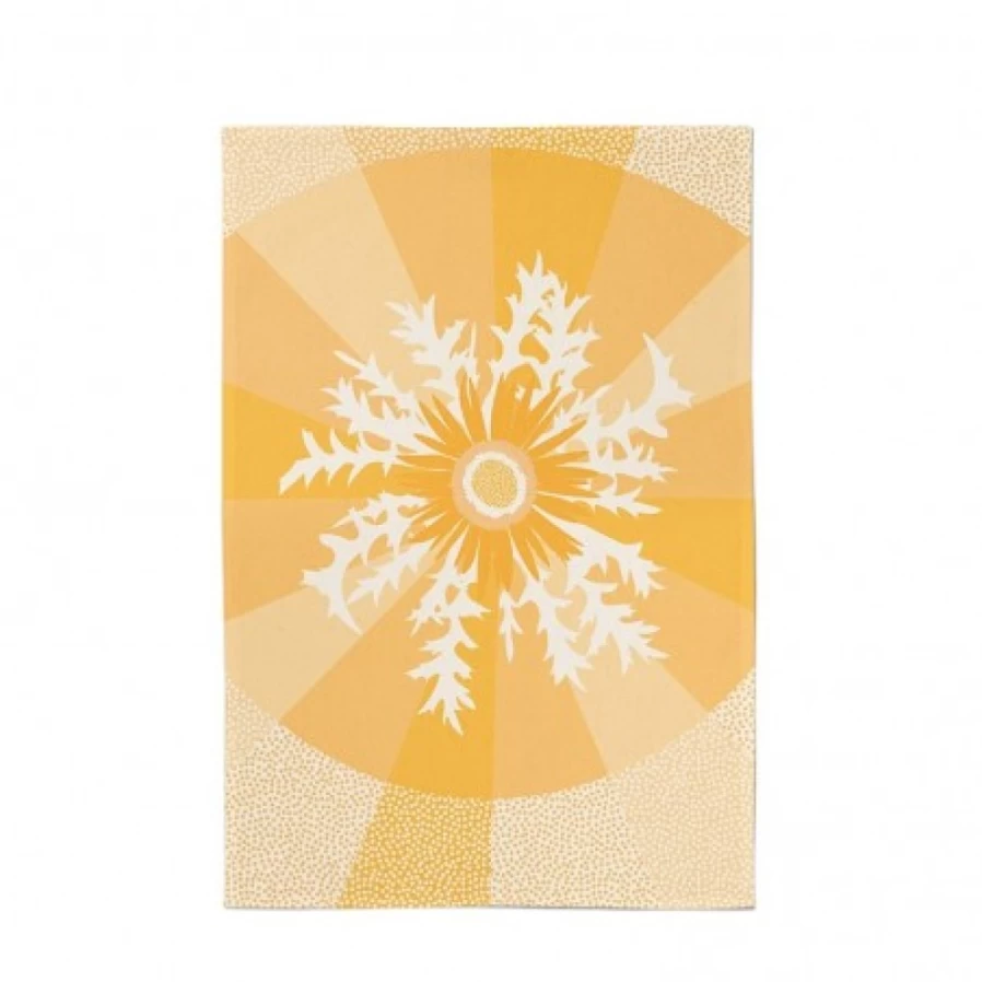 "JEAN-VIER Premium Yellow Tea Towel - Soft, Absorbent Kitchen Towel for Dishes & Cleaning"