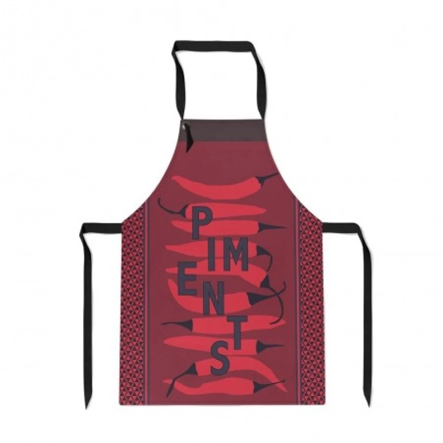 "JEAN-VIER Red Apron - Premium Quality Kitchen Apron for Cooking & Baking"
