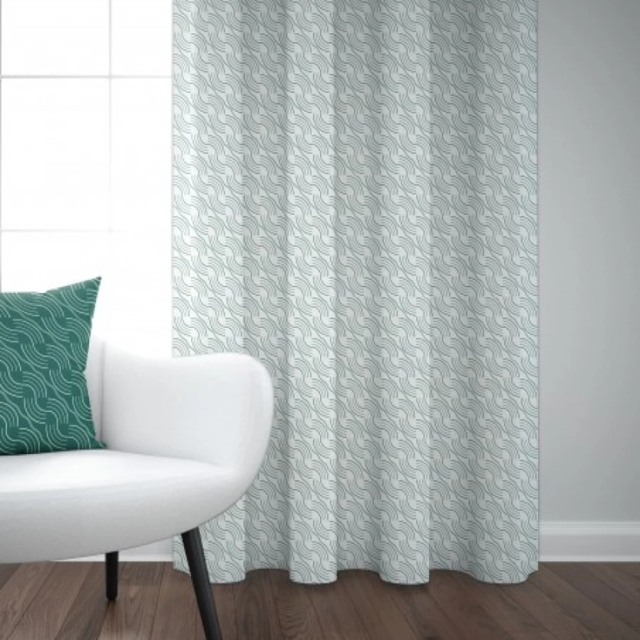 JEAN-VIER Green Curtains for Living Room - Light Filtering Premium Drapes