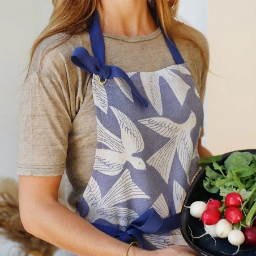 JEAN-VIER Blue Apron - Premium Quality Kitchen Apron for Cooking & Baking