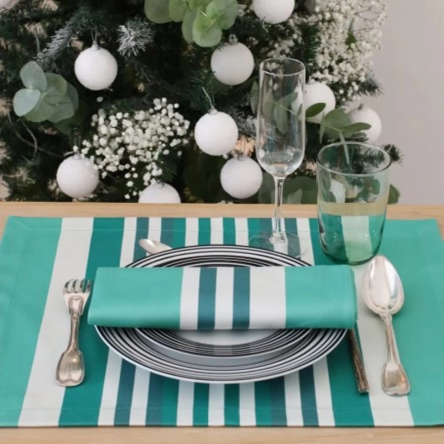JEAN-VIER Green Dining Table Set - 4-Piece Modern Kitchen Table and Chairs