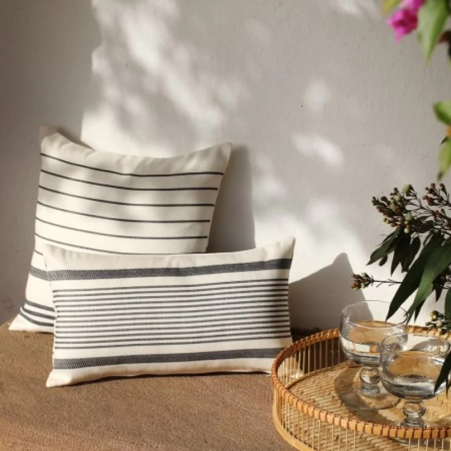 JEAN-VIER Luxury White Cushion Cover - Soft Decorative Pillow Case for Sofa & Bed