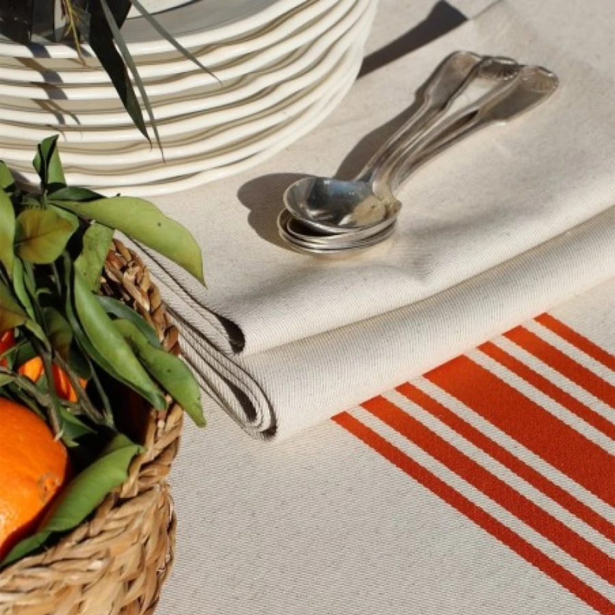 "JEAN-VIER Premium Ecru Napkins – Elegant Linen Table Napkins for Fine Dining"