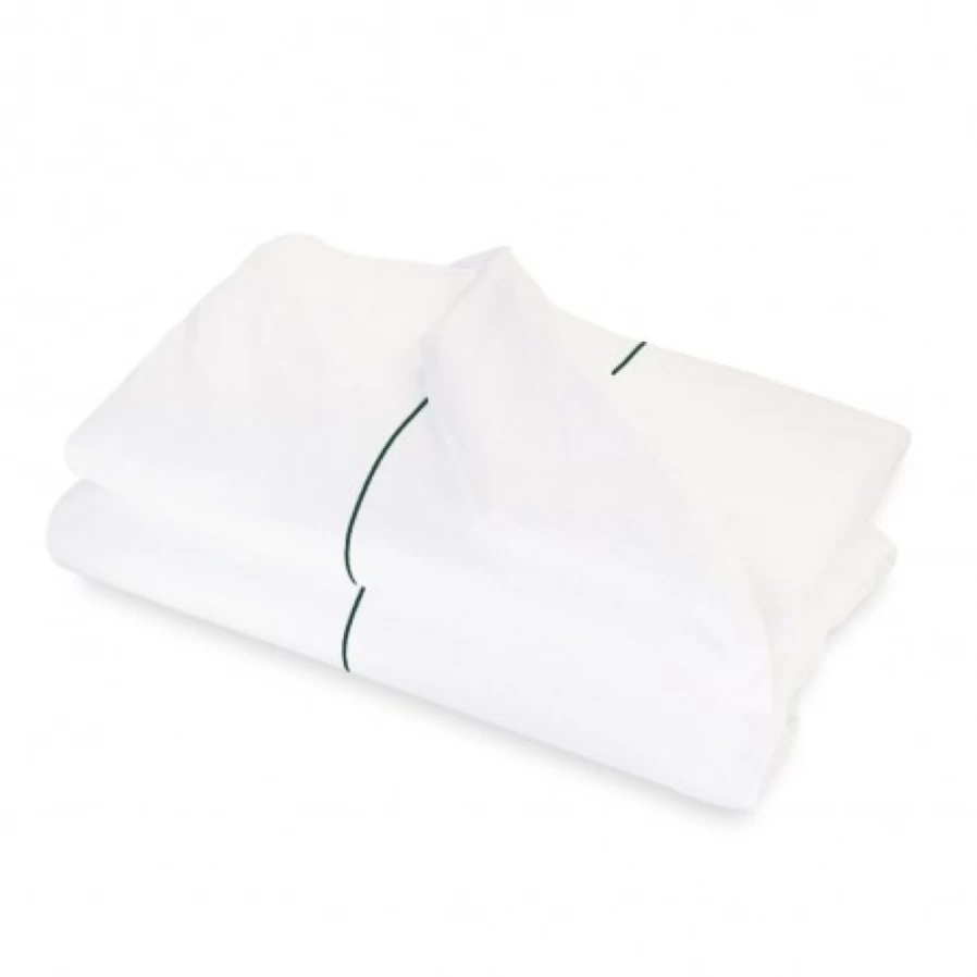 JEAN-VIER Luxury Satin Cotton Duvet Cover - Dark Green Embroidered Bedding Set