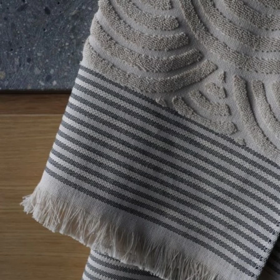 JEAN-VIER Premium Beige Beach Towel - Extra Large, Soft & Quick-Dry Sand-Resistant Towel for Pool, Seaside & Vacation