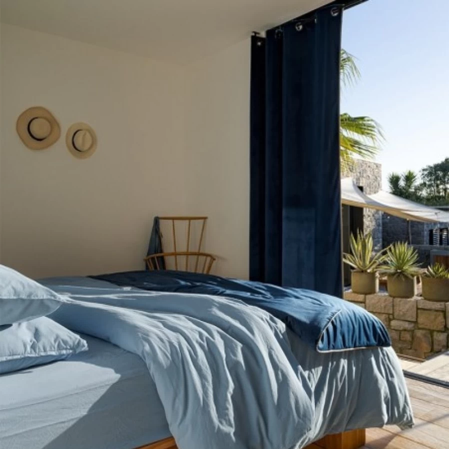 "JEAN-VIER Blue Curtains - Premium Quality Window Drapes for Home Decor"