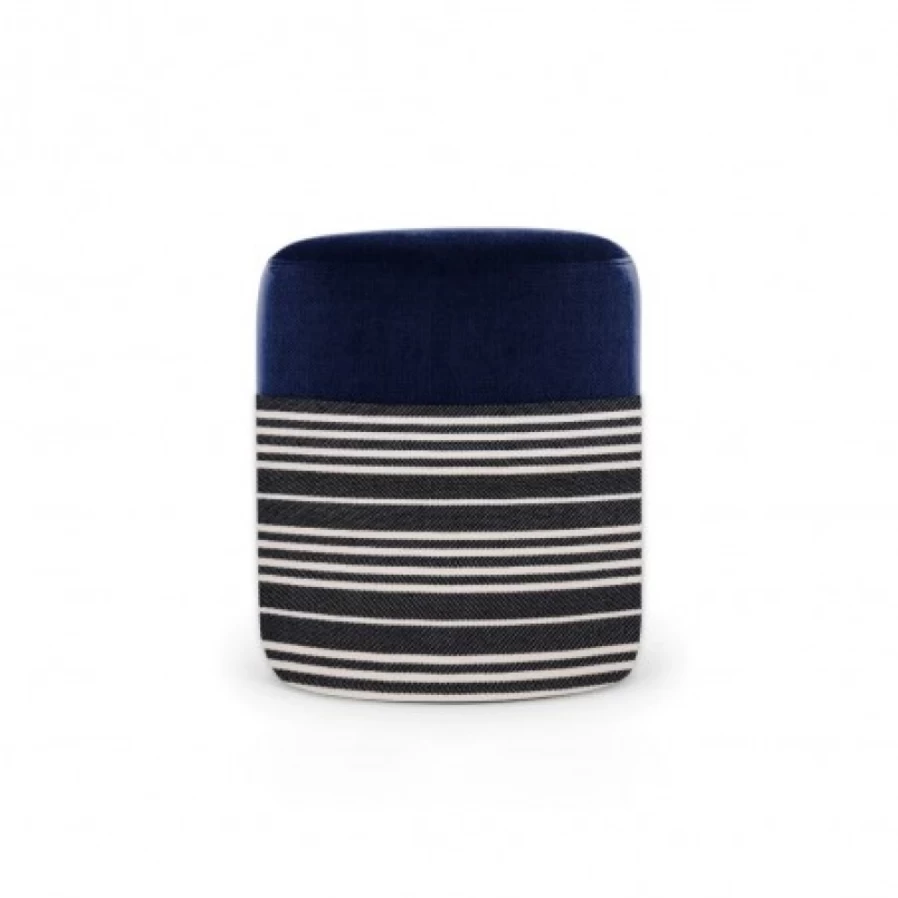 JEAN-VIER Black Pouffe Ottoman - Stylish Footstool and Seating for Modern Living Rooms