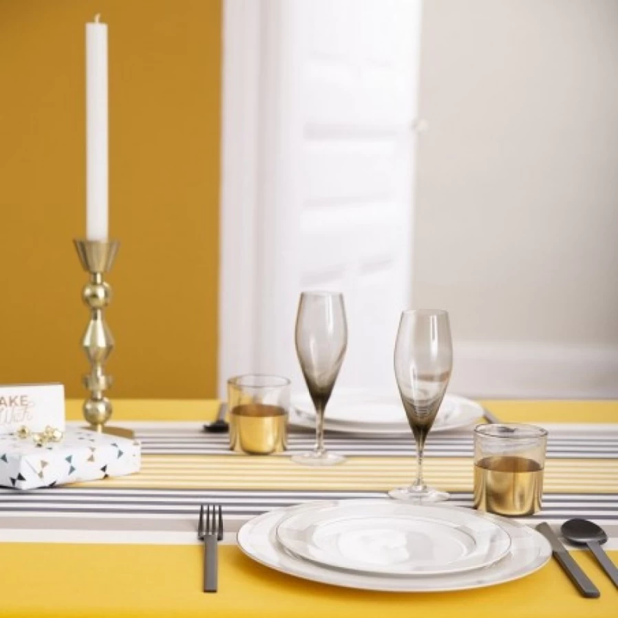 "JEAN-VIER Premium Yellow Napkins - Soft & Absorbent Tableware for Dining & Parties"