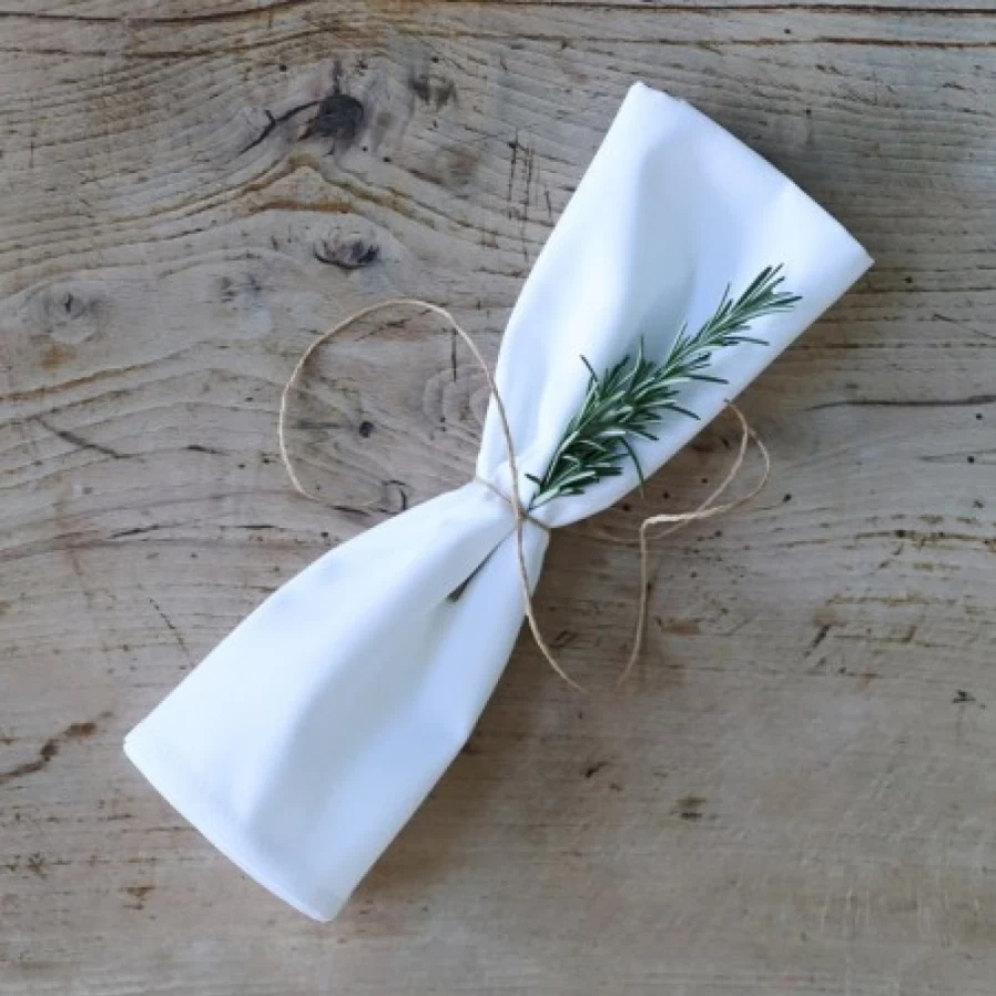 "JEAN-VIER Premium White Napkins - Soft & High-Quality Dining Napkins for Elegant Table Settings"