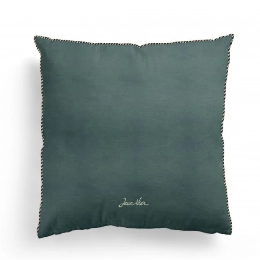 JEAN-VIER Grey Cushion Cover - Soft Decorative Pillow Case for Sofa & Bed