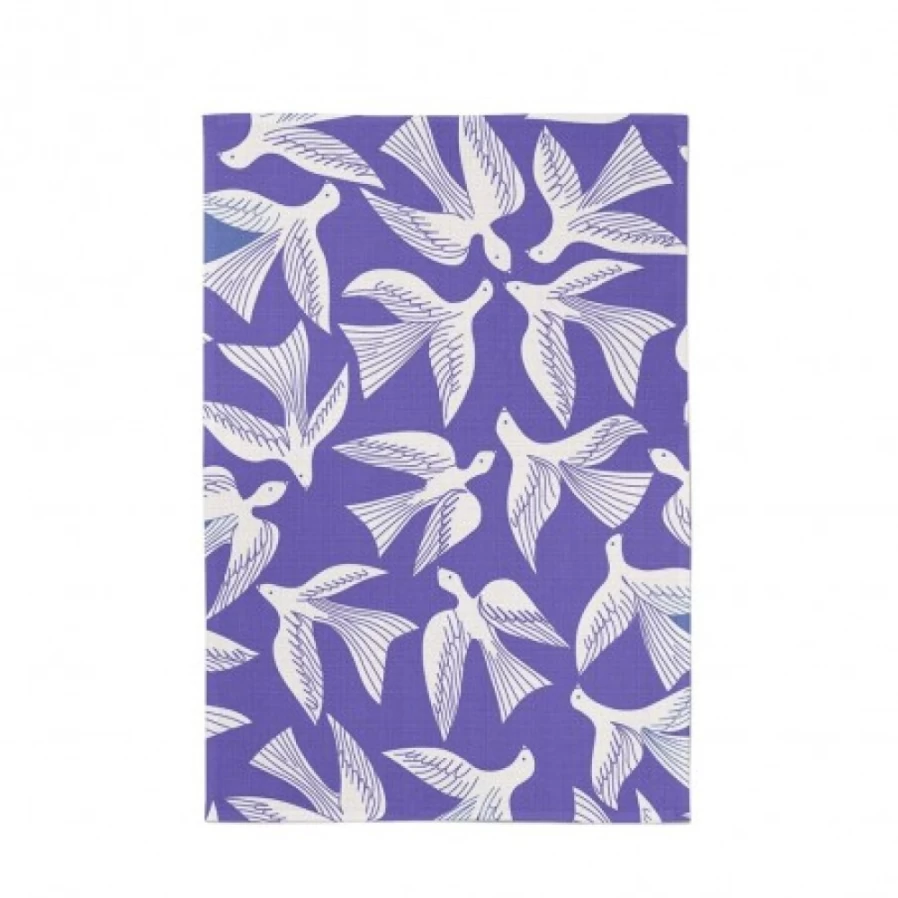 JEAN-VIER Premium Blue Tea Towel - Soft, Absorbent Kitchen Towel for Dishes & Cleaning
