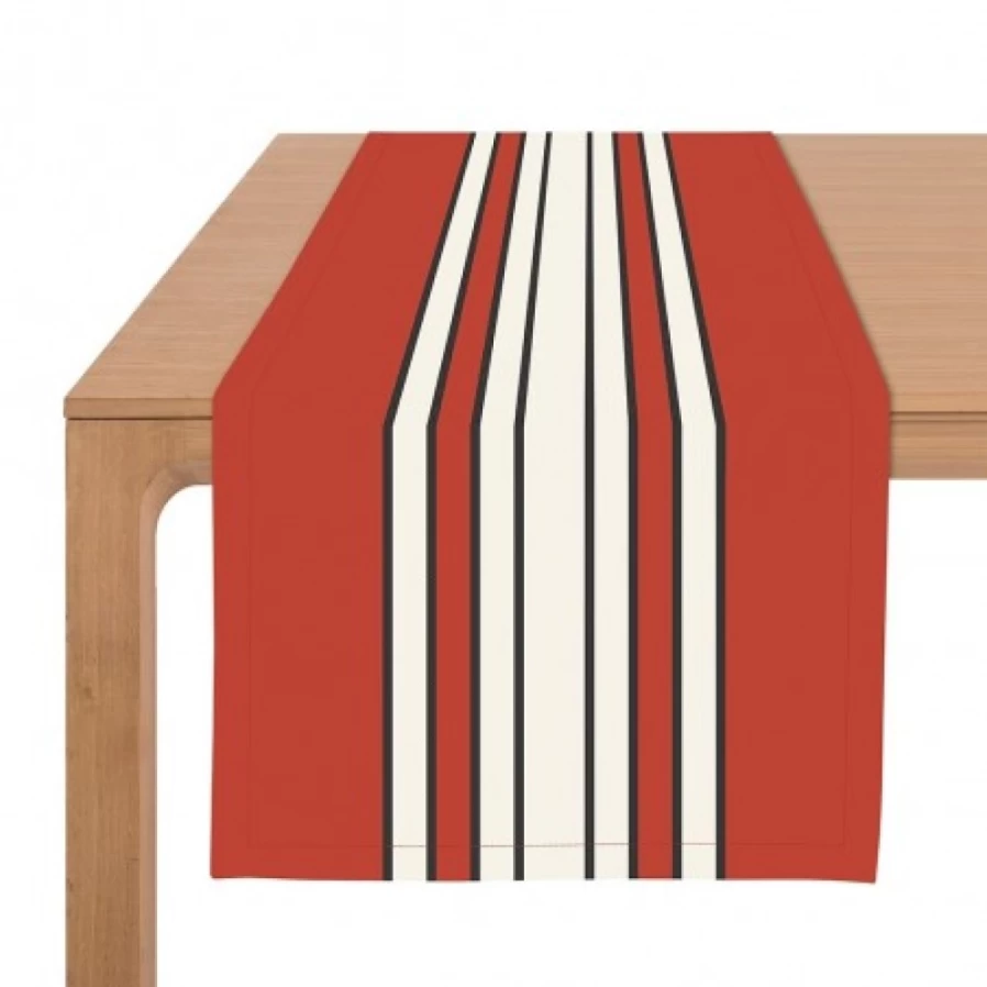 "JEAN-VIER Premium Red Table Runner - Elegant Dining Decor for Holidays & Weddings"