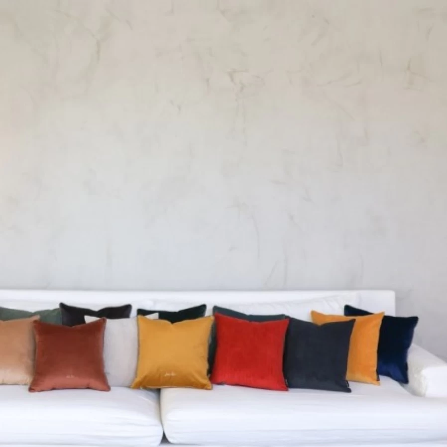 JEAN-VIER Blue Decorative Cushion Cover - Soft Luxury Pillow Case for Sofa & Bed