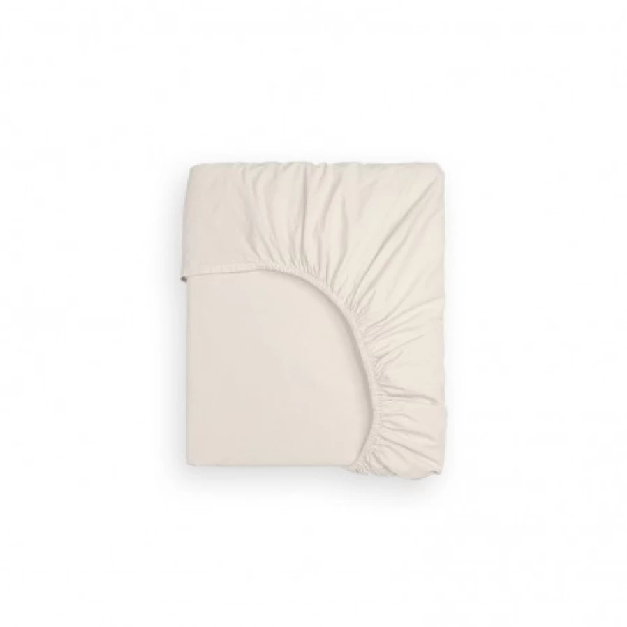 JEAN-VIER Premium Beige Fitted Sheet – Soft, Elastic, Wrinkle-Resistant Bedding for Deep Pockets