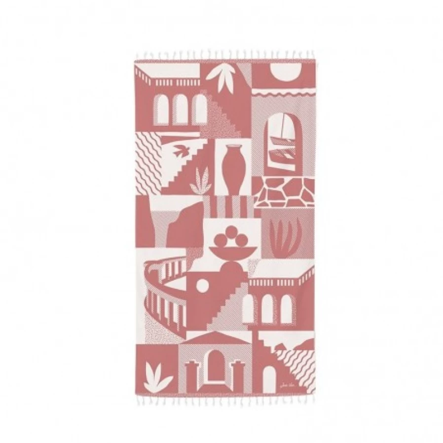 JEAN-VIER Premium Pink Foutas - Soft, Absorbent, and Stylish Beach & Bath Towels