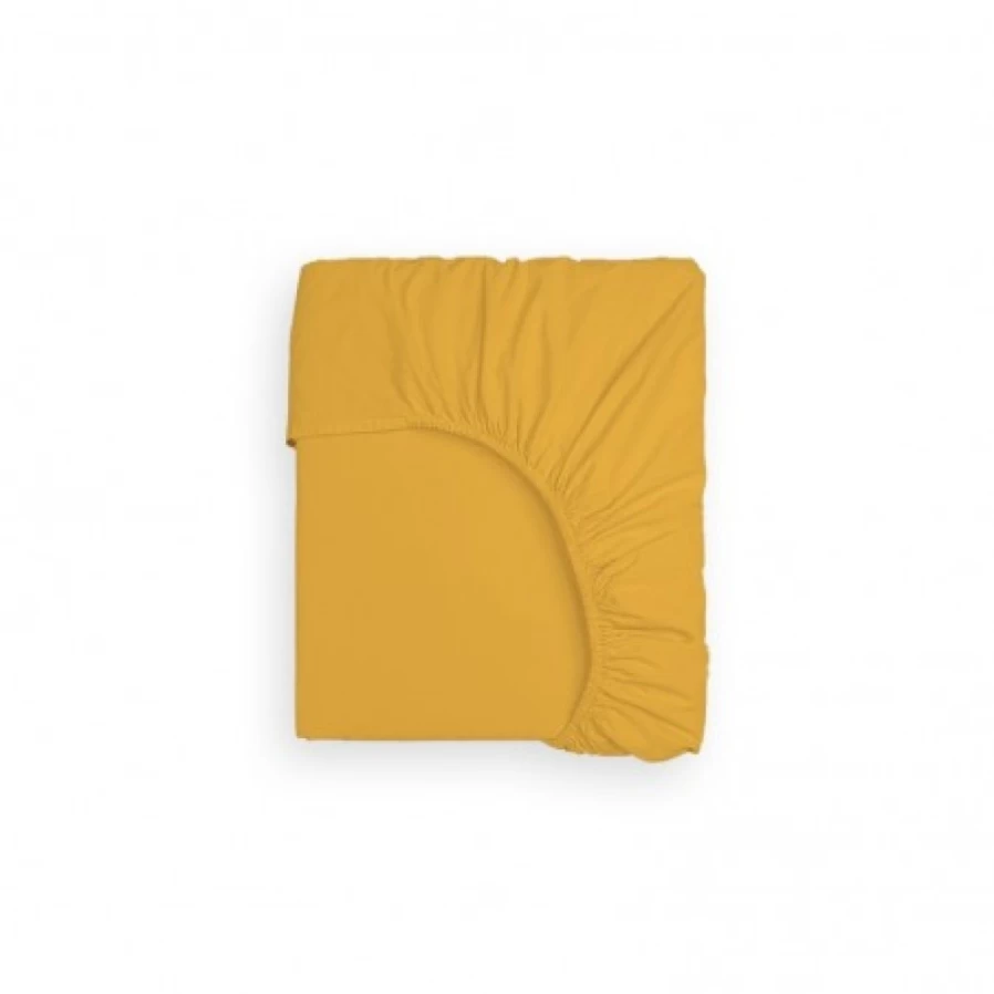 JEAN-VIER Yellow Fitted Sheet - Soft, Elastic, Deep Pocket Bed Sheet for Mattress