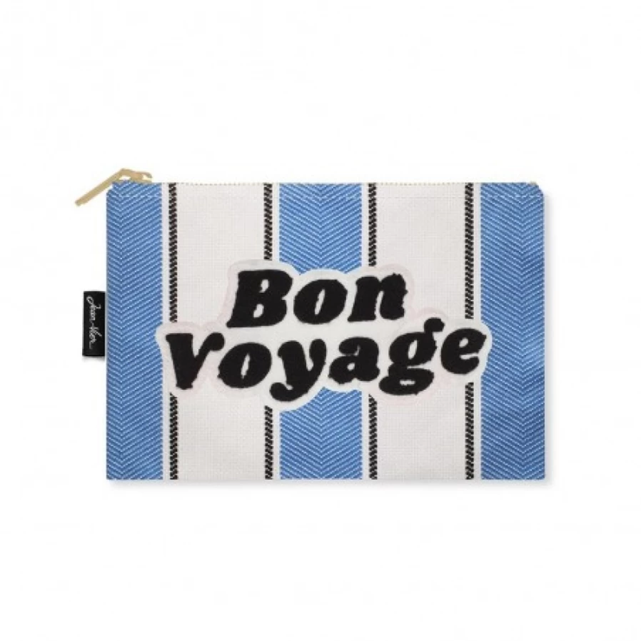 JEAN-VIER Premium Flat Pouch in Blue - Reusable & Lightweight Storage Bag for Travel and Daily Use