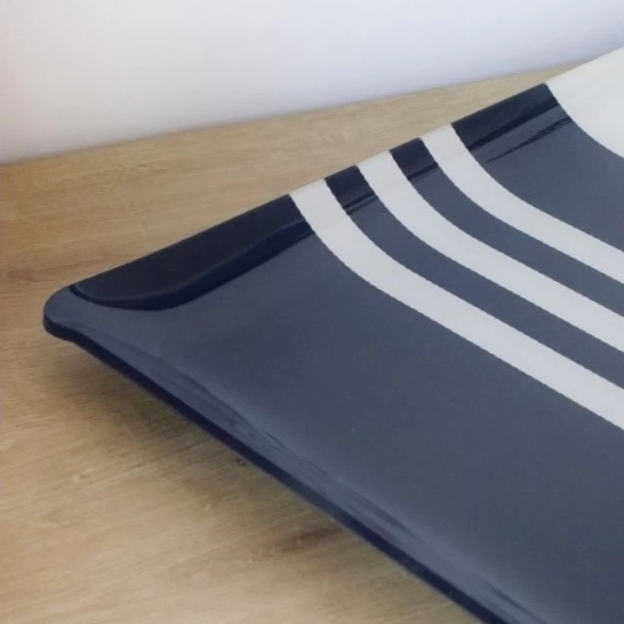 JEAN-VIER Blue Plastic Tray - Durable Storage Organizer for Home or Office