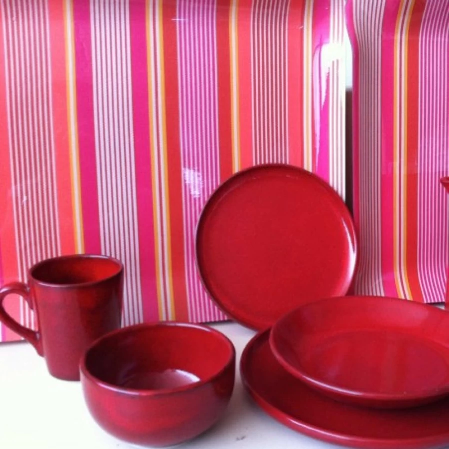 "JEAN-VIER Red Bowl - Premium Dining Bowl for Home & Kitchen"