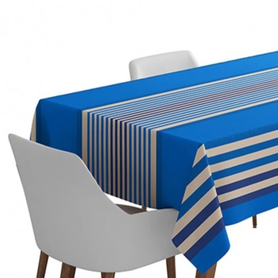 "JEAN-VIER Premium Blue Tablecloth – High-Quality Dining Table Cover for Home & Events"