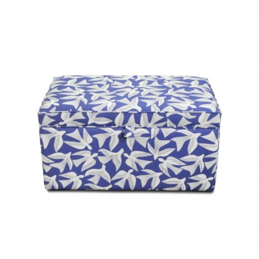 JEAN-VIER Blue Storage Trunk Chest for Home Organization - Durable & Spacious Design