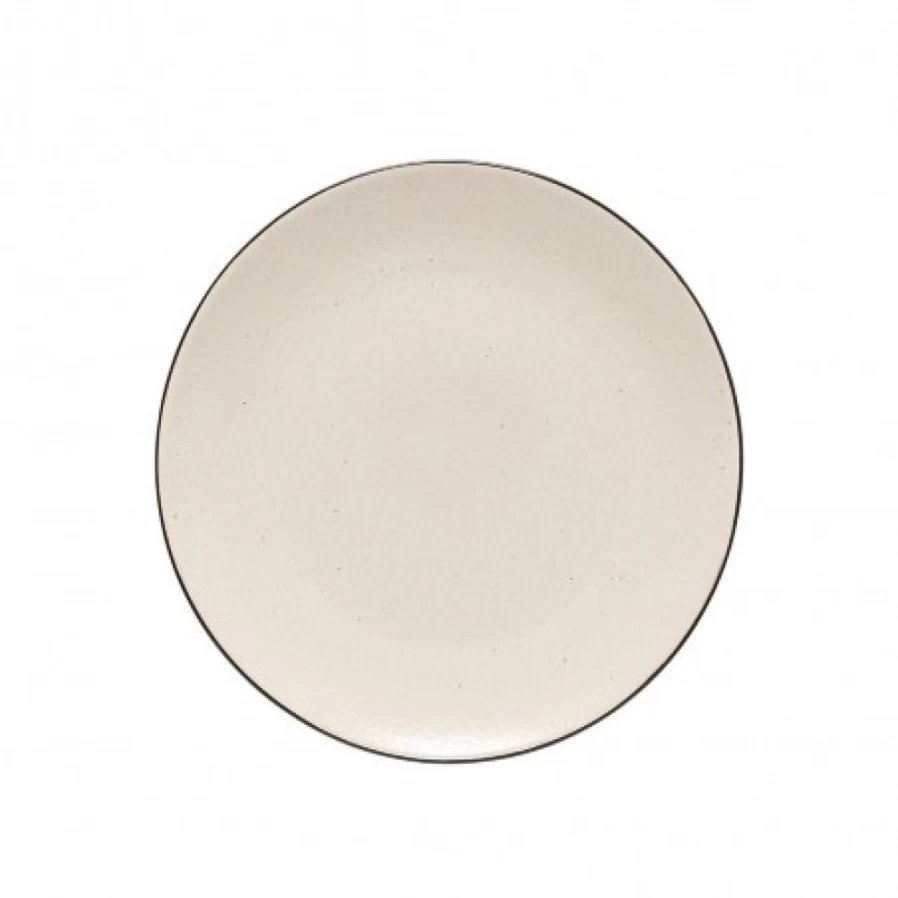 JEAN-VIER Ecru Plate - Classic Ceramic Dinner Plate for Elegant Dining