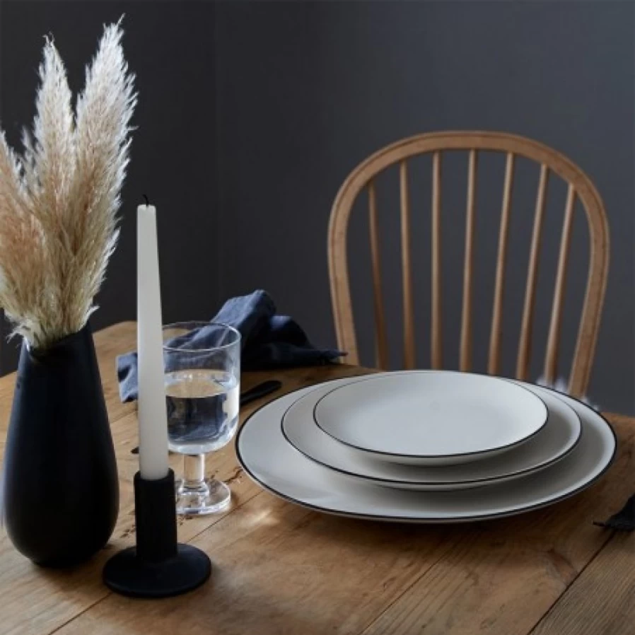 JEAN-VIER Ecru Plate - Classic Ceramic Dinner Plate for Elegant Dining