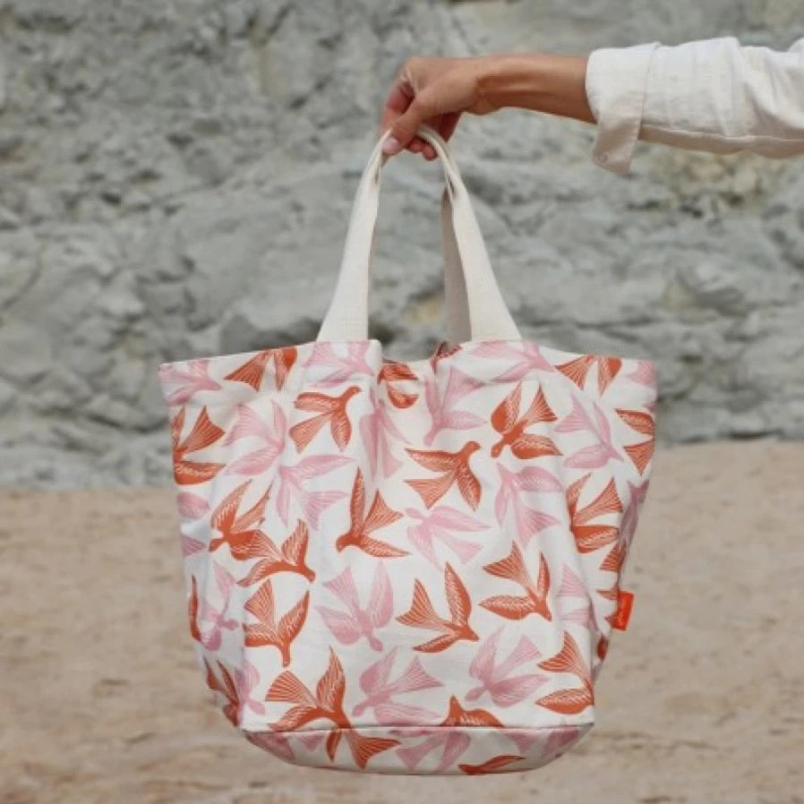 JEAN-VIER Multicolor Reusable Shopping Bags - Eco-Friendly Tote Bags for Grocery & Retail
