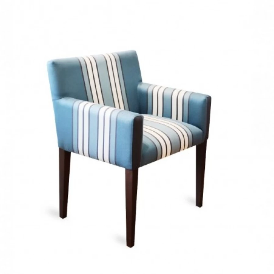 "JEAN-VIER Modern Blue Armchair - Stylish Upholstered Lounge Chair for Living Room"