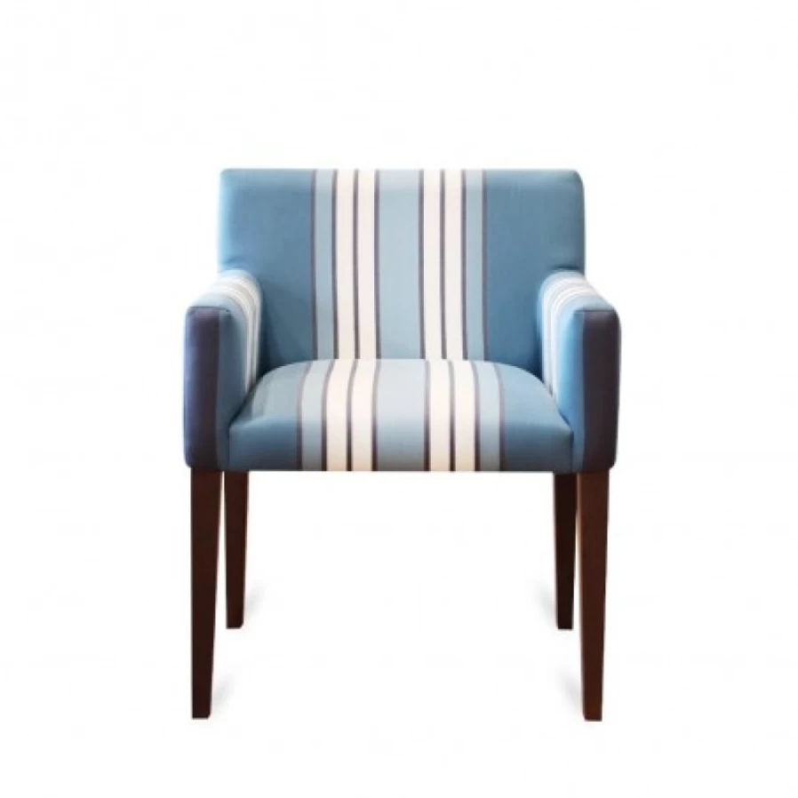 "JEAN-VIER Modern Blue Armchair - Stylish Upholstered Lounge Chair for Living Room"