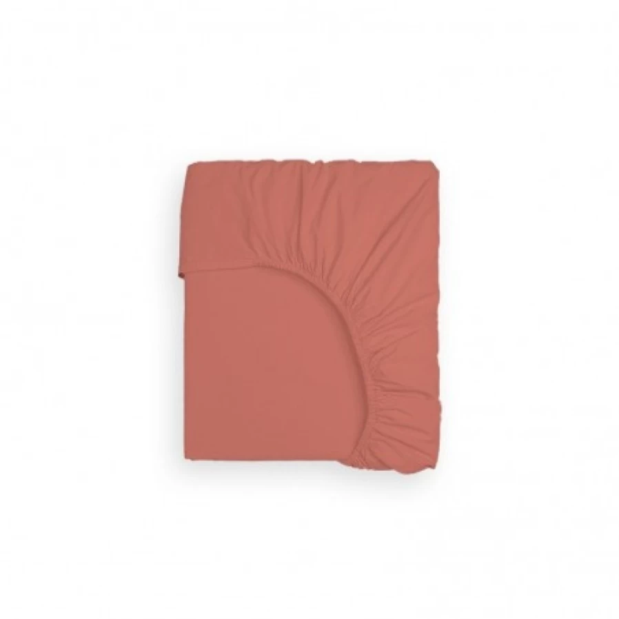 JEAN-VIER Orange Fitted Sheet - Soft, Elastic, Deep Pocket Bed Sheet for Comfortable Sleep