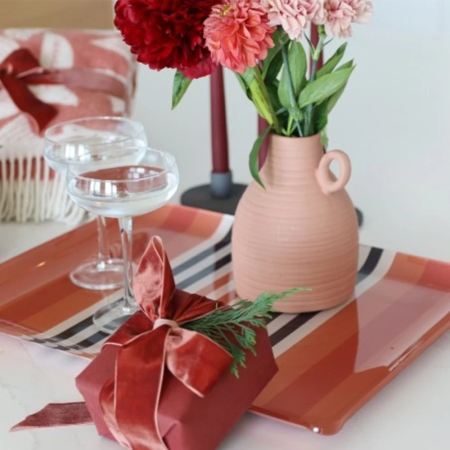 JEAN-VIER Brown Serving Tray - Elegant Dining & Entertaining Tray