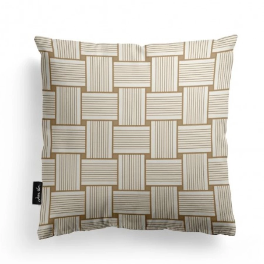 JEAN-VIER Beige Cushion Cover - Soft Linen Pillow Case for Sofa & Bed Decor
