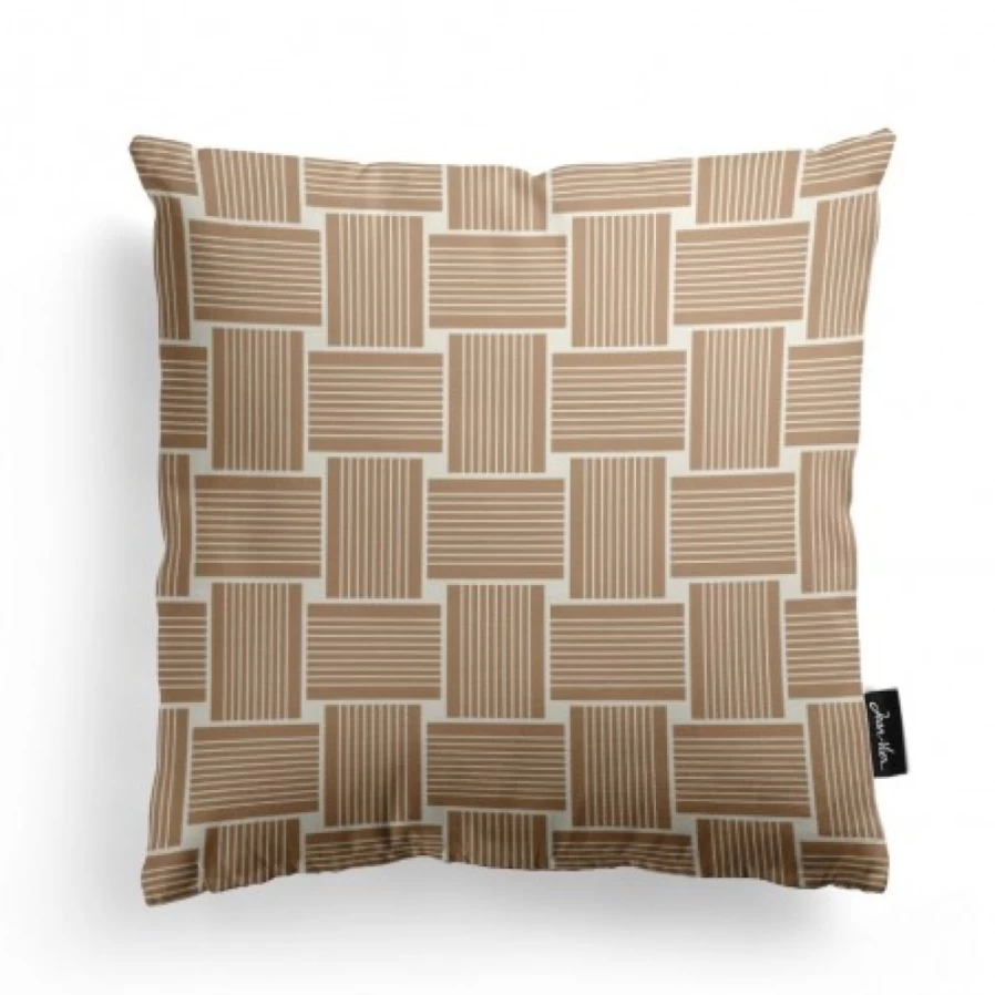 JEAN-VIER Beige Cushion Cover - Soft Linen Pillow Case for Sofa & Bed Decor