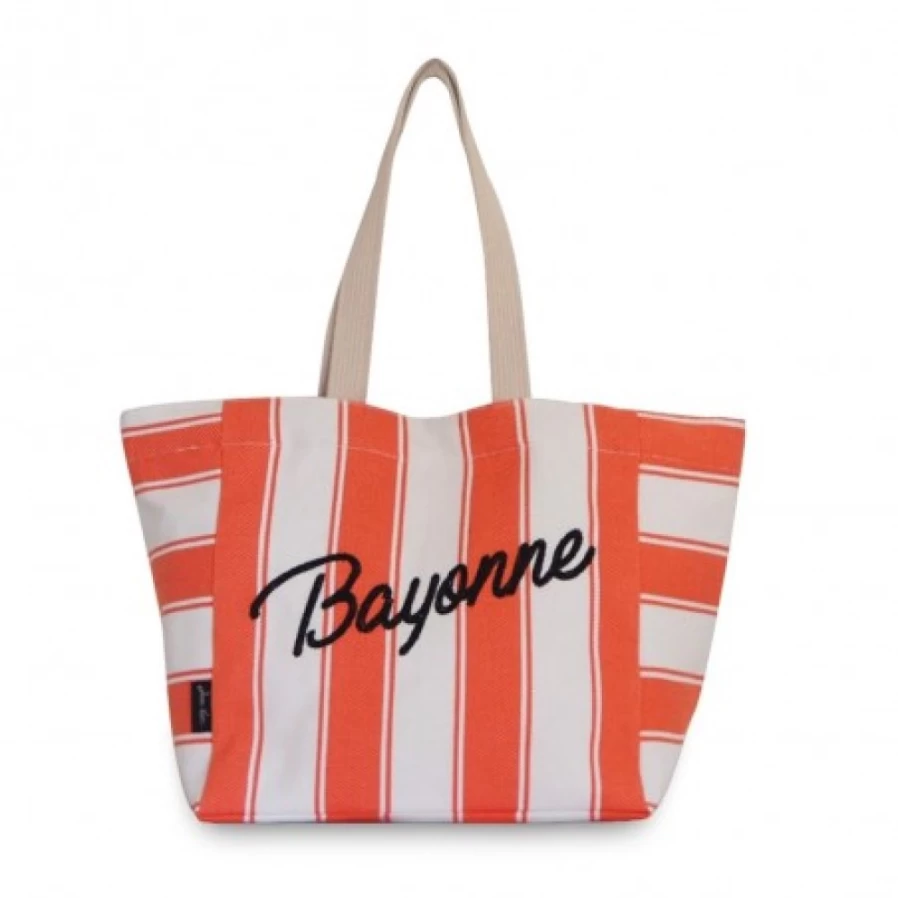 JEAN-VIER Reusable Orange Shopping Bags - Eco-Friendly Grocery Tote with Handles