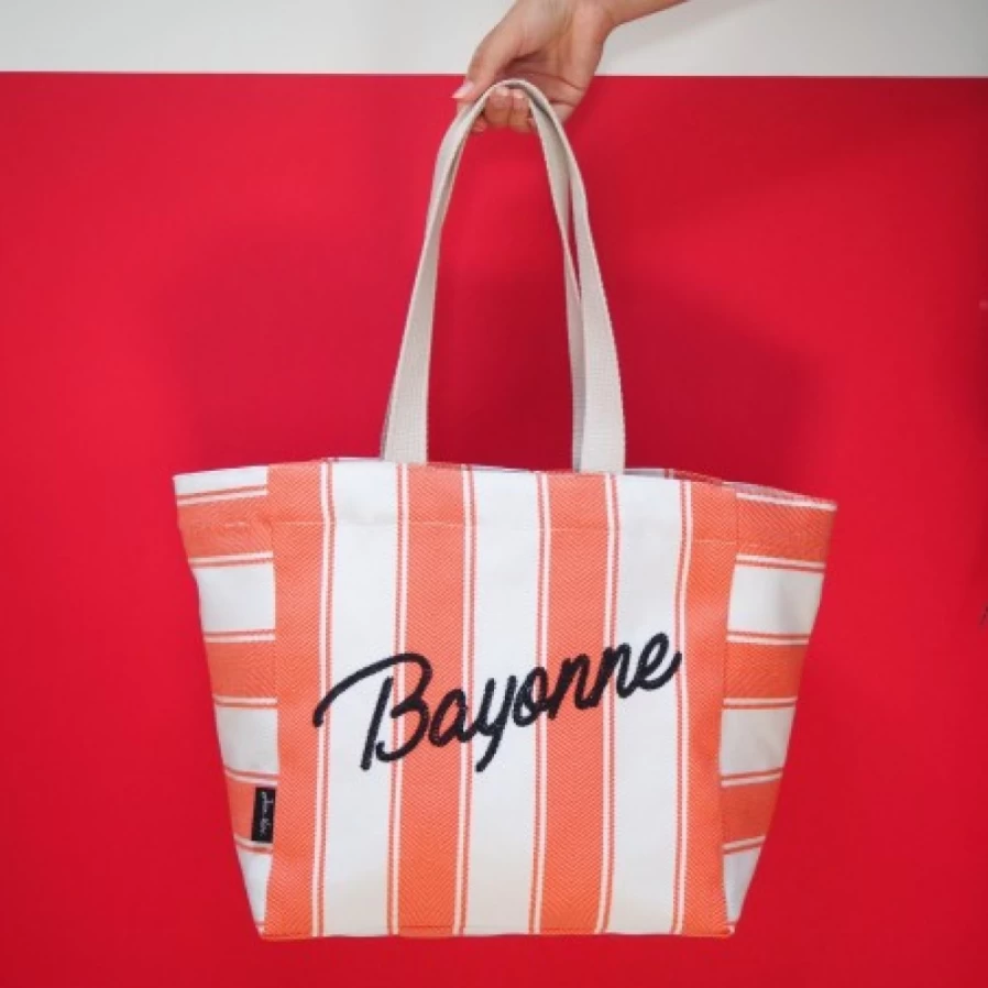 JEAN-VIER Reusable Orange Shopping Bags - Eco-Friendly Grocery Tote with Handles
