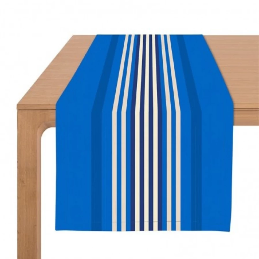 "JEAN-VIER Blue Table Runner - Premium Fabric Dining Table Decor"