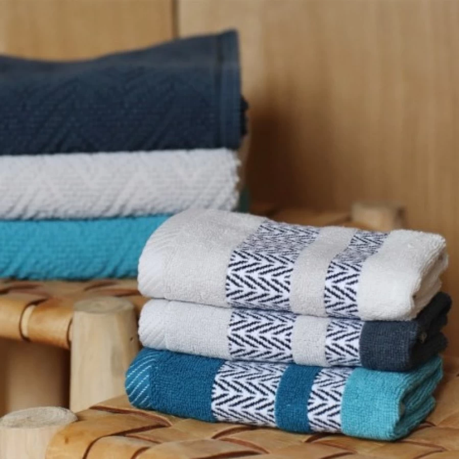 "JEAN-VIER Premium Gray Guest Towel Set - Soft & Absorbent Bathroom Hand Towels"