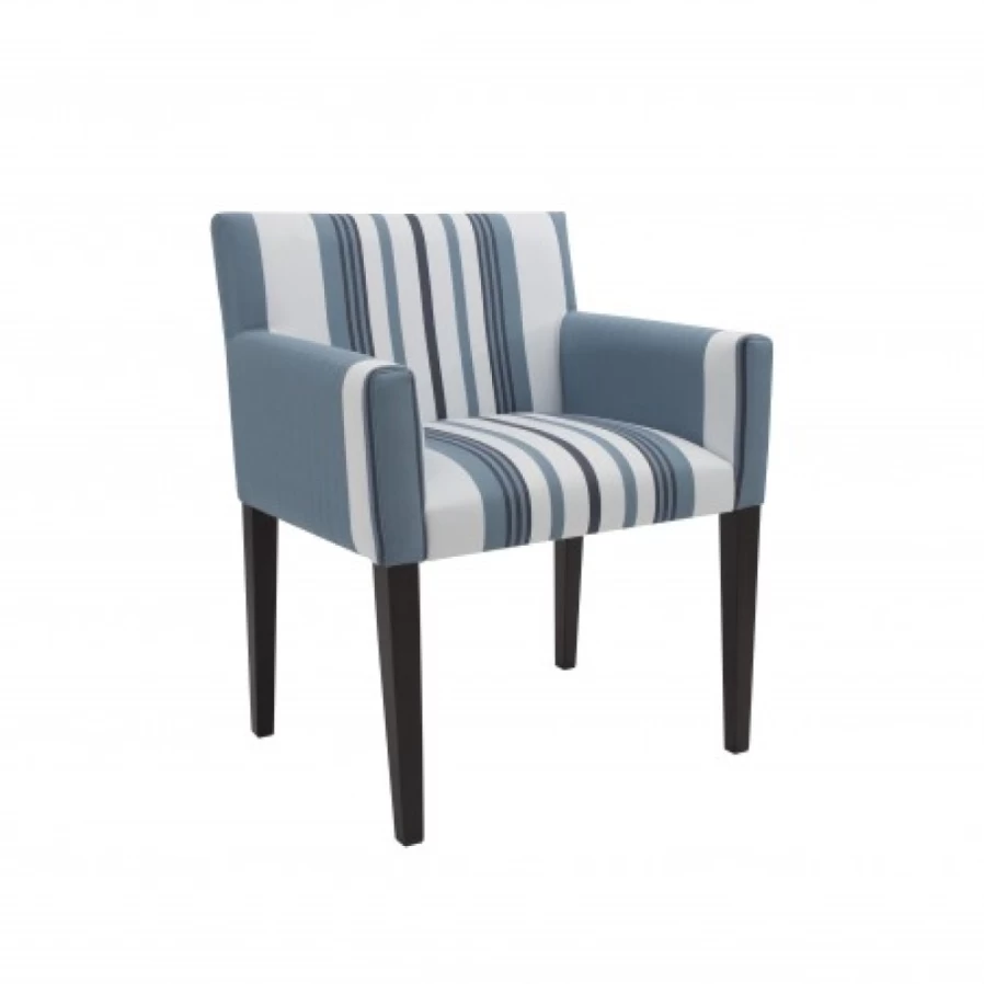"JEAN-VIER Modern Blue Armchair - Stylish Upholstered Lounge Chair for Living Room"