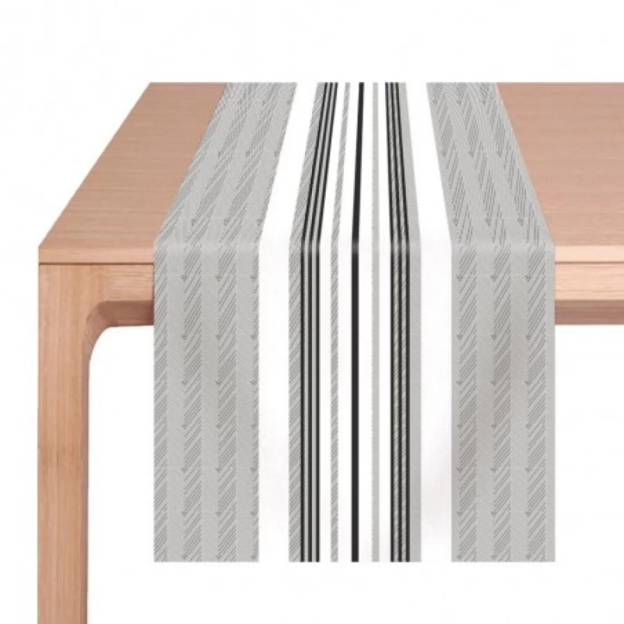 "JEAN-VIER Premium Grey Table Runner - Elegant Dining Table Decor"