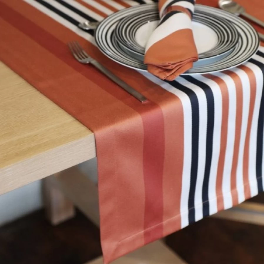 "JEAN-VIER Orange Table Runner - Premium Dining Table Decor"
