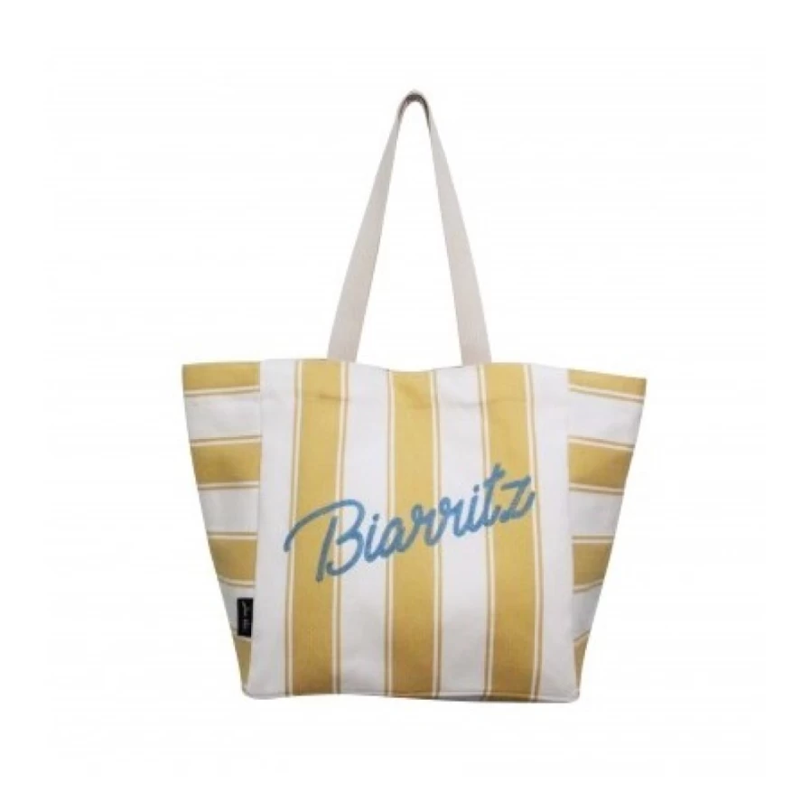 "JEAN-VIER Reusable Yellow Shopping Bags - Eco-Friendly Tote Bags for Groceries & Retail"