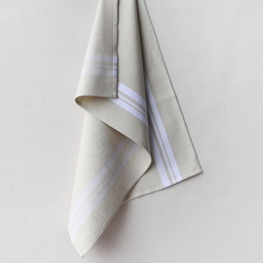 JEAN-VIER Premium White Tea Towel - Soft, Absorbent Kitchen Towel for Dishes & Cleaning
