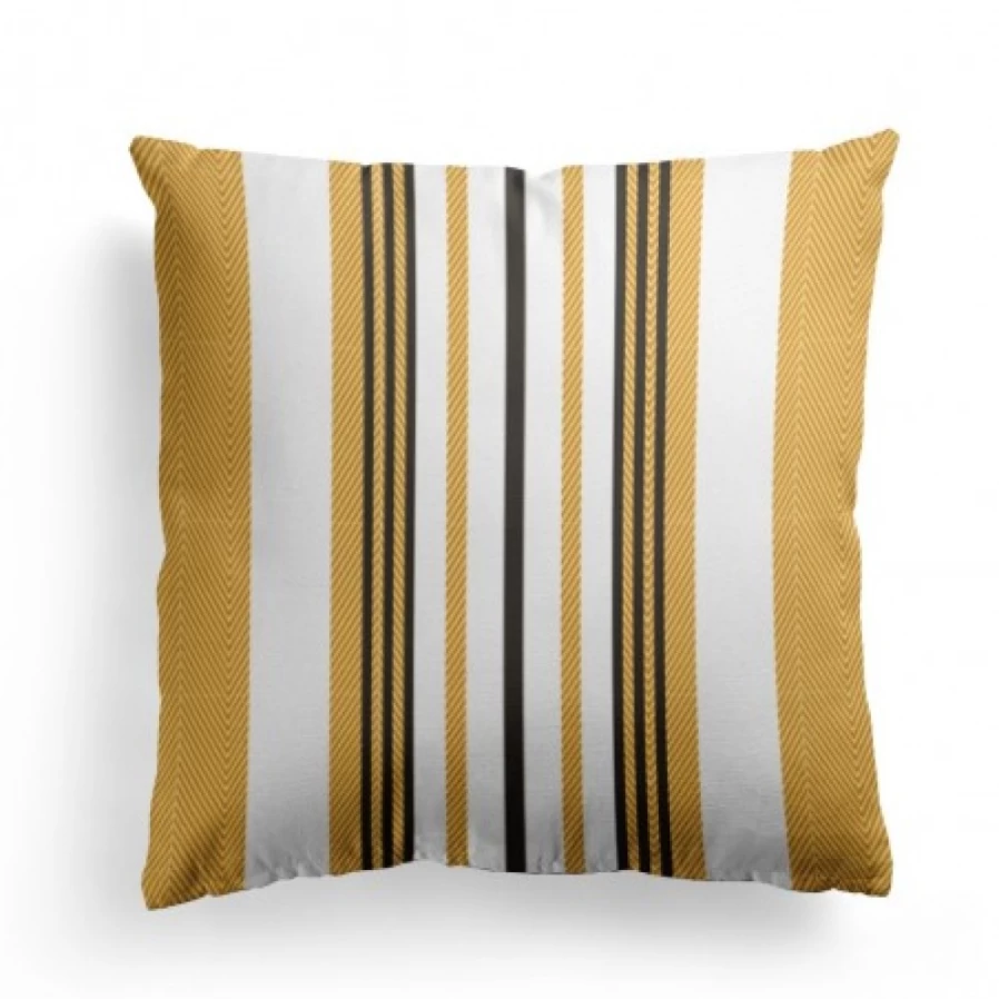 JEAN-VIER Yellow Cushion Cover - Soft Decorative Pillow Case for Sofa & Bed