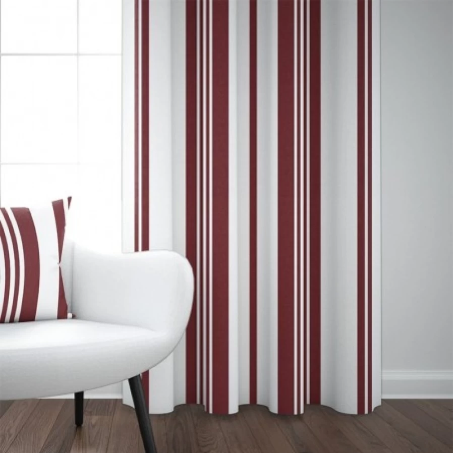 "JEAN-VIER Red Curtains for Living Room - Premium Soft Fabric Window Drapes"