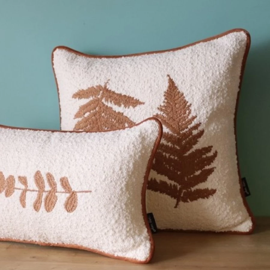 JEAN-VIER Beige Cushion Cover - Soft Luxury Pillow Case for Sofa & Bed Decor
