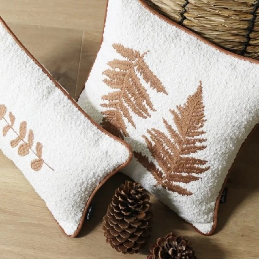 JEAN-VIER Beige Cushion Cover - Soft Luxury Pillow Case for Sofa & Bed Decor