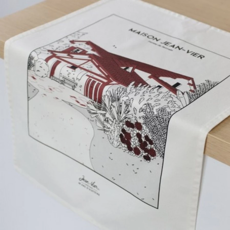 JEAN-VIER Premium Red Hand Towel - Soft, Absorbent Bath Towel for Kitchen & Bathroom