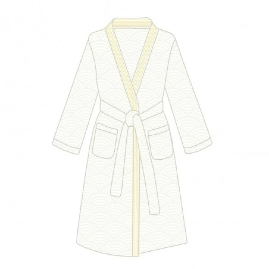 JEAN-VIER Women's Elegant White Peignoir Robe - Soft Loungewear & Nightgown
